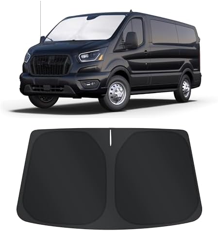 TINGLU Sun Shade for Ford Transit 2015-2024 2025 2026 Accessories Windshield by TINGLU
