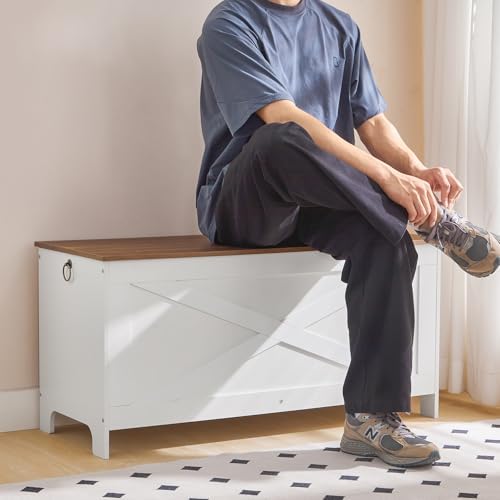MAHANCRIS 39.4" Toy Chest, Sturdy Entryway Storage Chest - Image 5