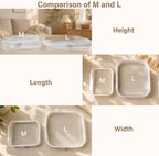 3-PCS Medium Clear Hard Shell Zipper Pouches - Image 3