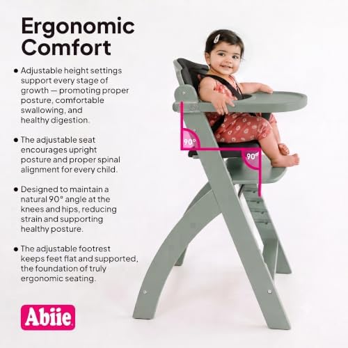 Abiie Beyond Junior Convertible Wooden High Chair - Image 5