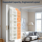 Yecaye 5-Tier Over The Door Organizer Dual-Column, 80lbs Load Extra Large Over - Image 3