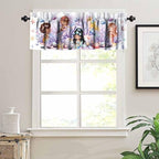 Mermaid Valances Curtains for Girls Bedroom, Kids Colourful Princess Ocean - Image 5