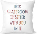 Boho Classroom Decor Pillow Cover 18x18 by Unknown