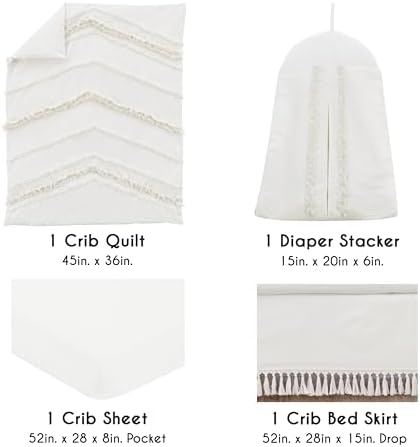 Sweet Jojo Designs 4-Piece Baby Crib Bedding Set - Image 2