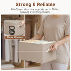 StorageWorks Closet Storage Bins, Light Brown - Image 4