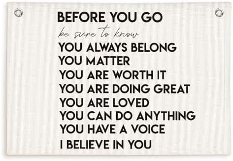Lacama Mental Health Positive Affirmations Inspirational Wall Art by Lacama