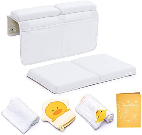 Bath Kneeler and Elbow Rest Pad, Extra Thick Baby Bath Kneeling Pad and Elbow by BABY+BOOTH