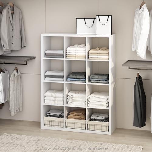 Furinno Cubic Extra Thick 12-Cube Closet Organizers and Storage by Furinno-FitsYourSpaceFitsYourBudget