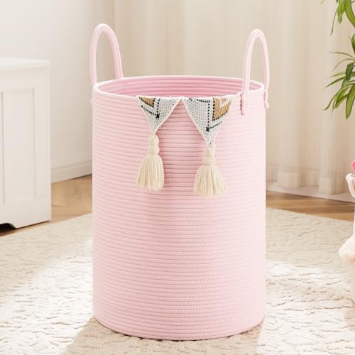 Artfeel Laundry Basket, Woven Cotton Rope Laundry Hamper, 60L by Artfeel