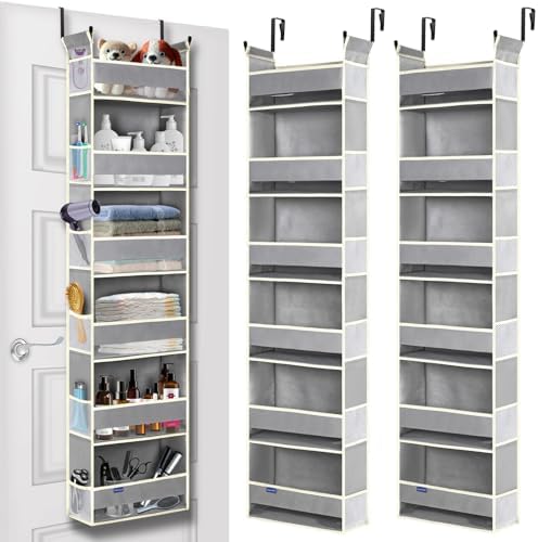 2 Pack Over The Door Hanging Organizer 6-Shelves and 12 Side Pockets, Over The by ROOMTALK