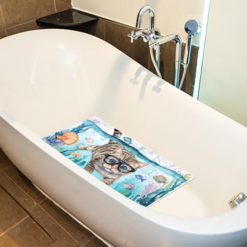 Shower Mat Bathtub Mat, 26.8x15.1 inch, Non-Slip Bath Mat - Image 5