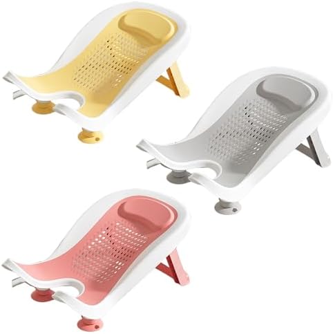 Infant Bath Basin Strong Suction Foldable Quick Drying Bath Rack Ergonomic - Image 3
