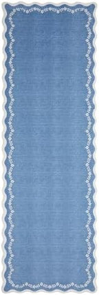 GarveeHome 2x6 Scalloped Washable Runner Rug Non Slip Hallway Kitchen Rug - Image 5