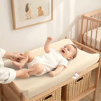 lulumoon Muslin Changing Pad Cover: 32x16 Fit Standard Rectangle Pad - Image 3