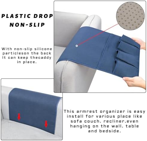 Remote Control Holders for Armchairs, Couch Caddy, Featuring Non-Slip Bases - Image 5