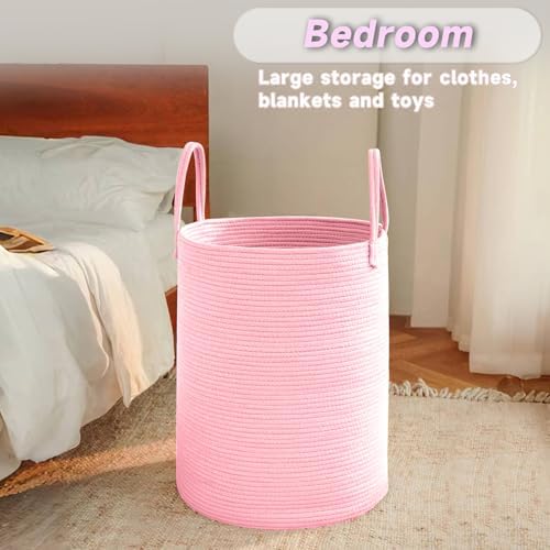 JMvicyroam 60L Cotton Rope Laundry Basket Hamper - Image 4