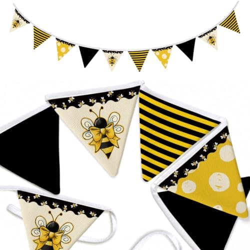 Bee Classroom Nursery Decor Banner Bumble Bee Garland Flags by Unknown