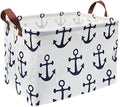 Kids Storage Basket Nautical Gift Basket Empty Boys Toy Storage Bin Organizer by HIYAGON