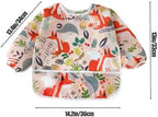 PandaEar 5 Pack Baby Long Sleeve Bibs| Waterproof Full Sleeve Bib - Image 3