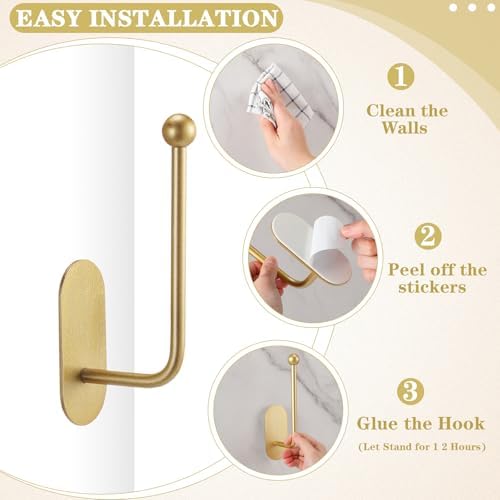 CroBlissful 2 Pcs Adhesive Curtain Holdbacks No Drill Window Hook - Image 3