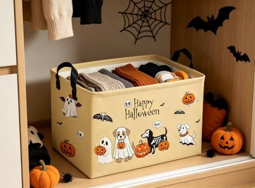 RectangleHalloween Baskets Dog Basket Cute Storage Bin - Image 5