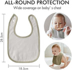 10 Pack Cotton Snap Bibs for Baby Boy Girl, Super Soft Drool Bibs for Teething - Image 6