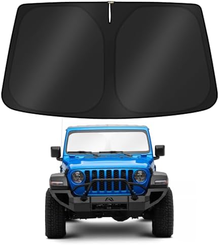 KUST Windshield Sun Shade for 2020-2025 2026 Jeep Gladiator Accessories by KUST