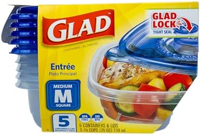 Glad GladWare Entree Food Storage Containers, 25 Oz - Image 2