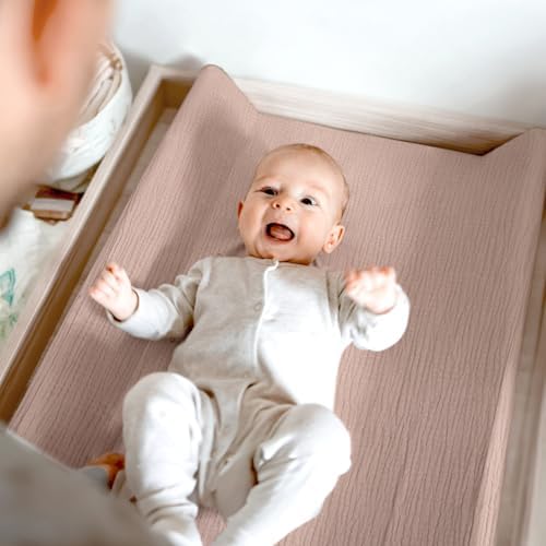 lulumoon Muslin Changing Pad Cover: 32x16 Fit Standard Rectangle Pad - Image 5