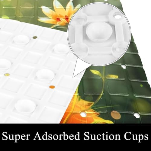 Non Slip Bathtub and Shower Mat 26.8x15.1 inch, Bath Mat - Image 3