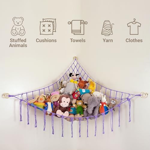 ABBY BABY Large Stuffed Animal Hammock Corner - Image 6