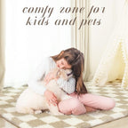 Super Soft Rug for Bedroom, 5x7 Ft Beige and White Area Rug Classic Checkered - Image 6