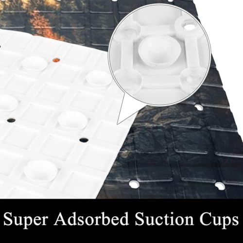 Shower Mat Bathtub Mat, 26.8x15.1 inch, Non-Slip Bath Mat - Image 3