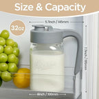 Mason Jar Pitcher, Glass Pitcher - Image 2