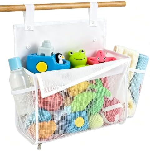 Bathtub Toy Storage, Quick Access Bath Toy Holder by Washsh