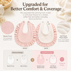 NISXABEBE Baby Muslin Bibs, Soft and Absorbent Cotton - Image 2