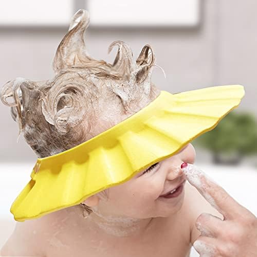 Baby Shower Cap Soft Adjustable Baby Bath Head Cap Visor - Image 6