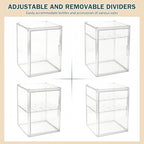 Baby Bottle Organizer, 3 Tiers Acrylic Bottle Storage Organizer Container - Image 7