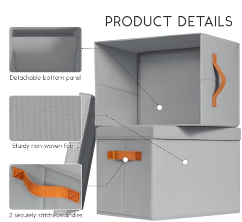 Homsorout Storage Bins with Lids - Image 4