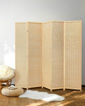 JOSTYLE Bamboo Room Divider, 5-Panel Folding Privacy Screen, 6 ft. Tall by Jostyle