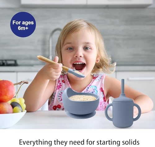 Silicone Baby Feeding Set 14 Pcs, Baby Led Weaning Supplies, Baby Spoons - Image 2