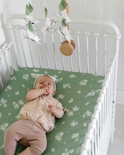 Sorrel + Fern Baby Crib Sheets Neutral, Fitted 2-Pack - Image 3
