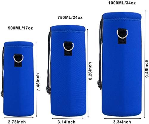 AUPET Water Bottle Bag Carrier, 24oz/32oz Insulated Neoprene bottle Sling - Image 4