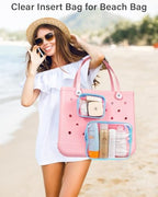 LETGO 4 PCS Clear Insert Bag for Bogg Bag, 4 Sizes Waterproof Beach Bag - Image 6
