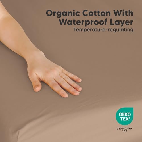 2 Pack and Play Sheets, Waterproof Mini Crib Sheet Fitted 38x26 - Image 2