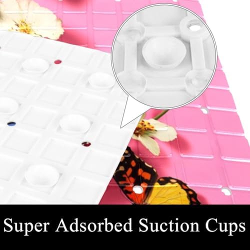 Non Slip Bathtub and Shower Mat 26.8x15.1 inch, Bath Mat - Image 3