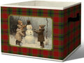 Vintage Snowman Christmas Storage Box by Unknown