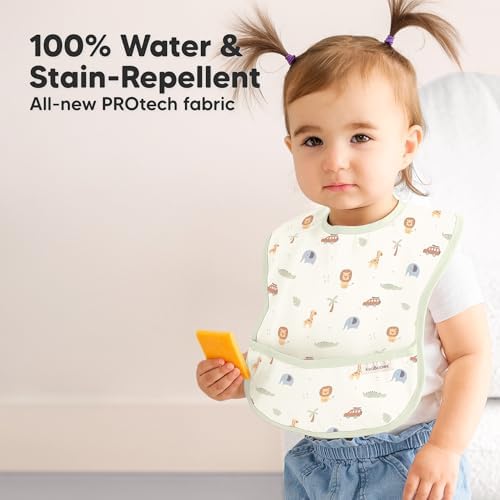 KeaBabies 3-Pack Waterproof Baby Bibs - Image 2