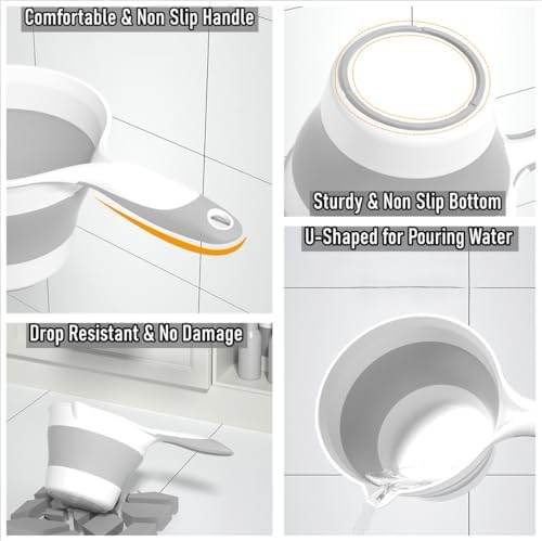 Collapsible Water Ladle Plastic Folding Dipper - Image 3