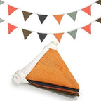 Oudain 2 Pcs Pennant Banner Flags Nursery Garland Triangle, Rustic Color by Oudain
